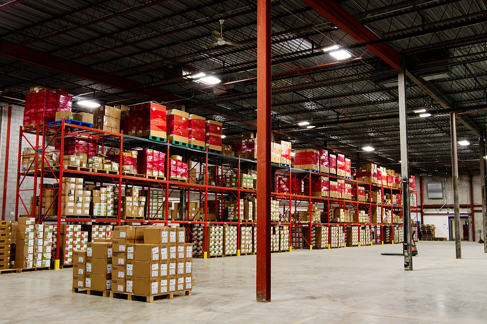 A shipping bay in the London facility.