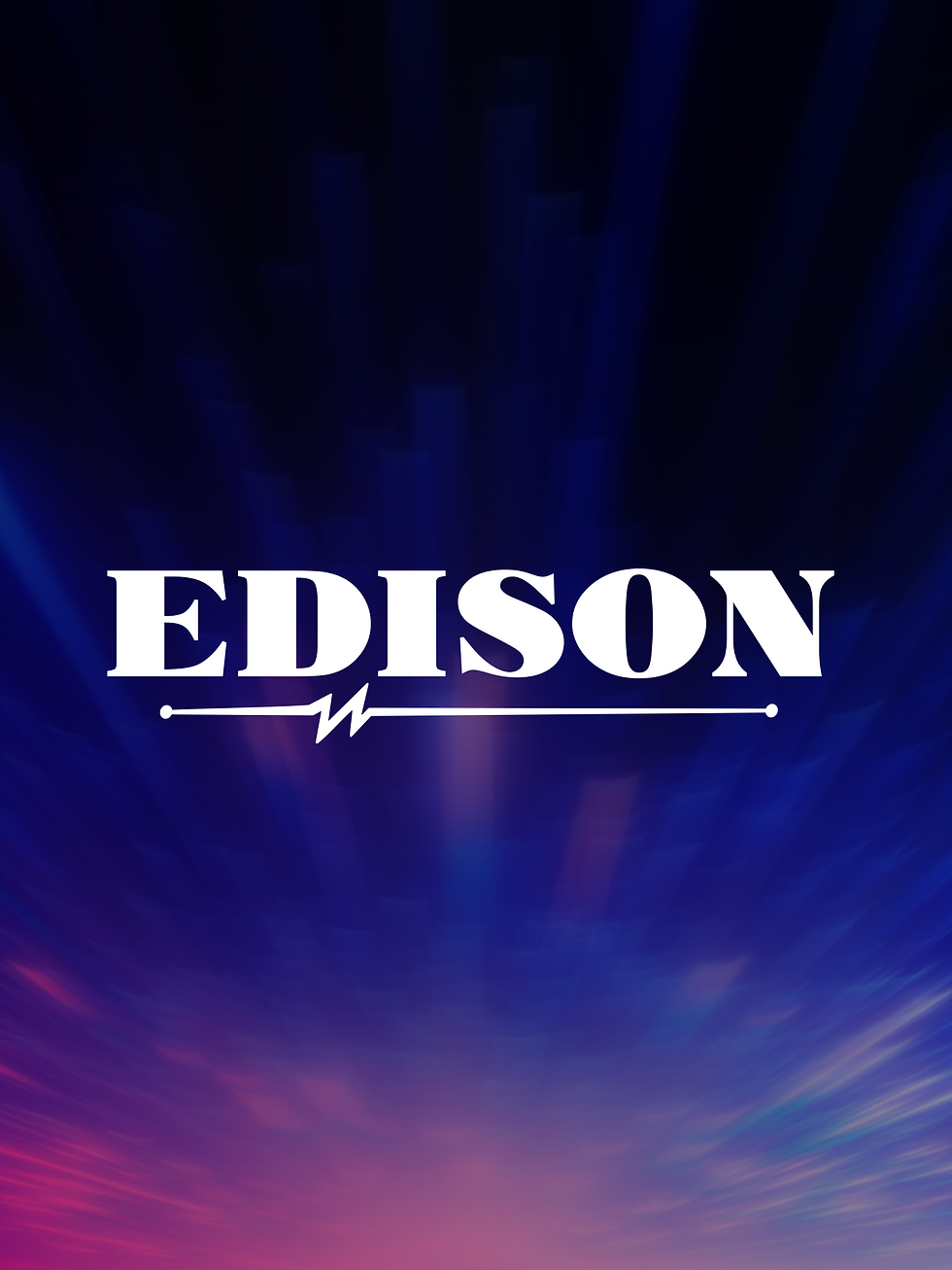 The Edison logo on a decorative background.