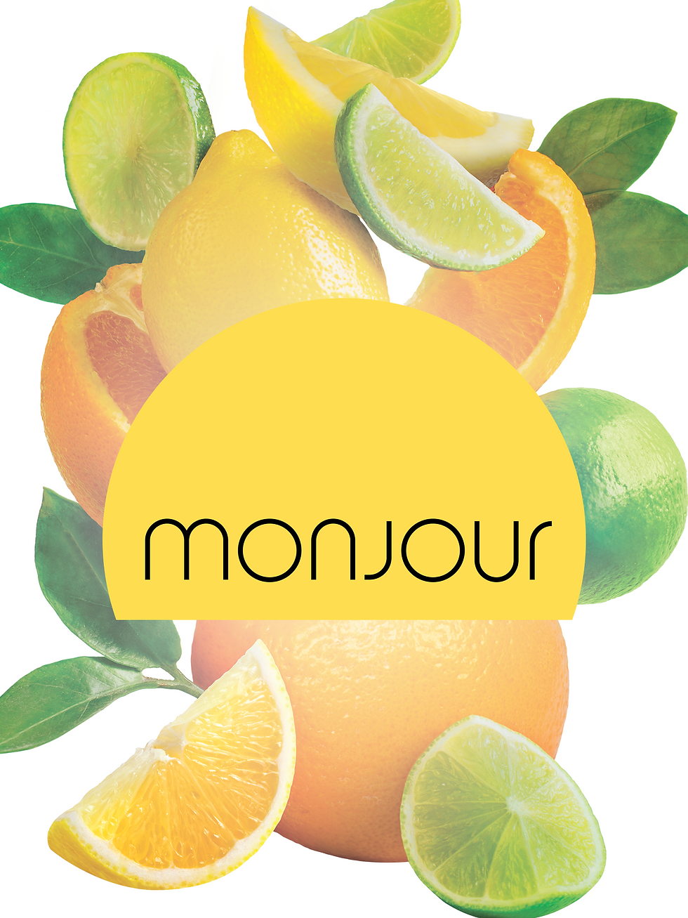 The Monjour logo on a decorative background.