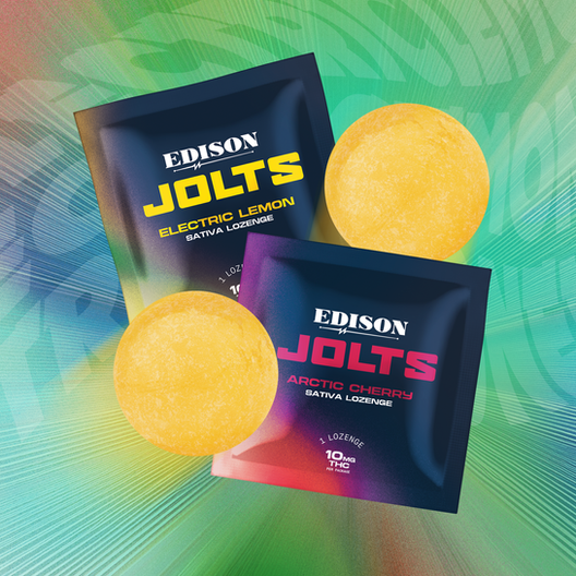 Two packages of Jolts: Electric Lemon and Arctic Cherry.