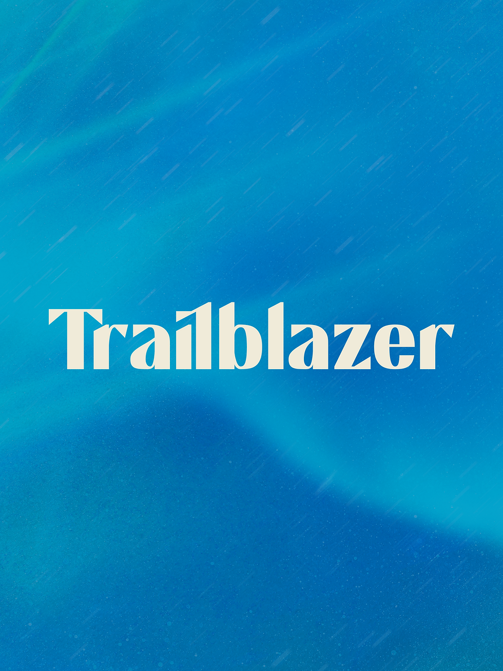 The Trailblazer logo on a decorative background.